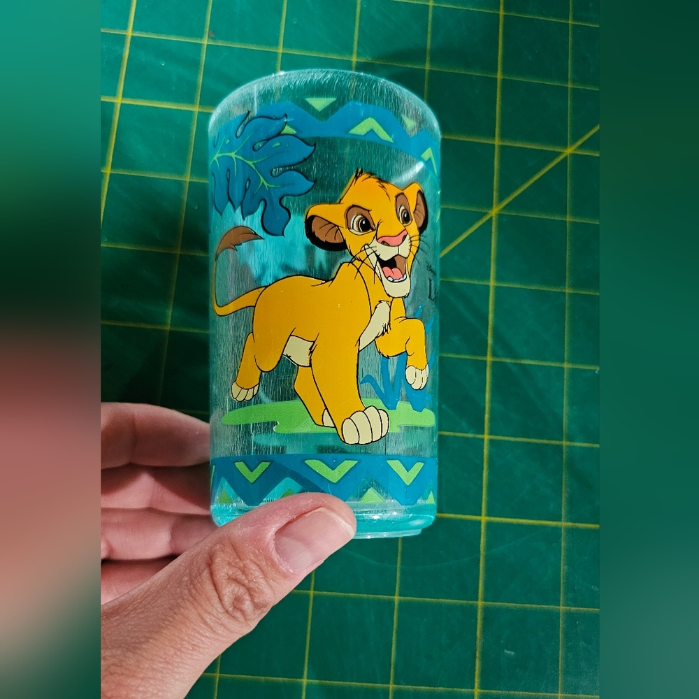 Vintage Lion King Simba Plastic Tumbler
